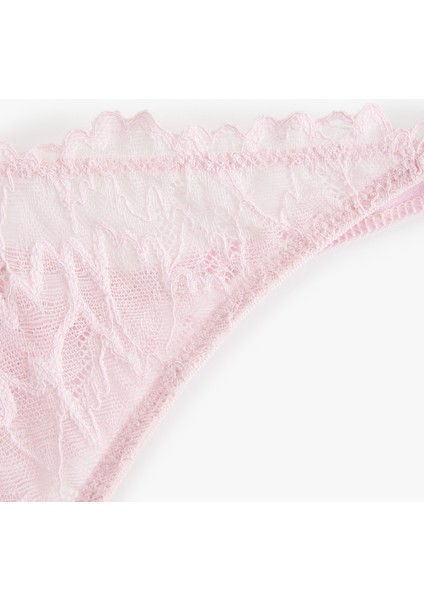 Transparan Dantelli String Külot