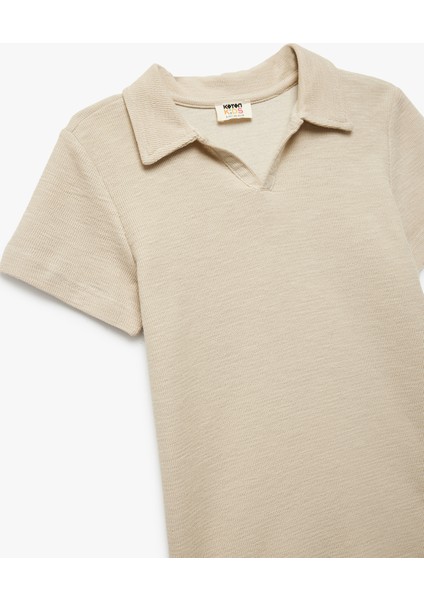 Polo Yaka Kısa Kollu Tişört