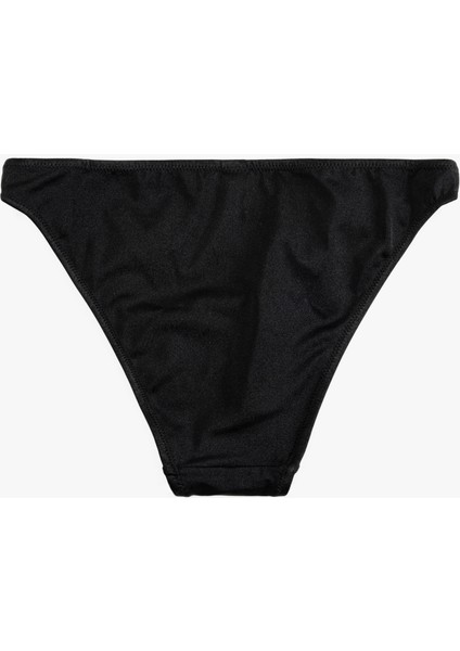Astarlı Parlak Yüksek Bel Bikini Altı