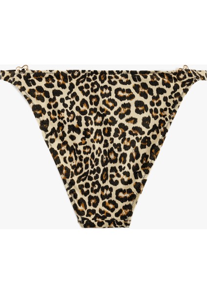Aksesuar Detaylı Leopar Desenli Bikini Altı fiyatları
