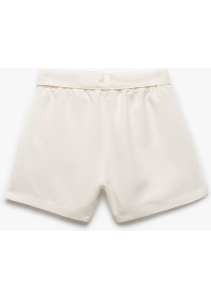 Cepli Modal Karışımlı Kemer Detaylı Şort fiyatları