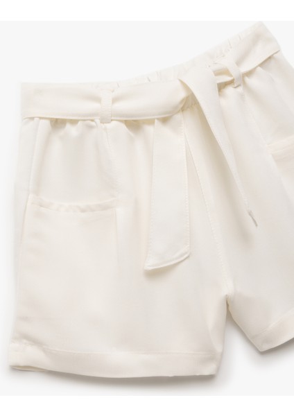Cepli Modal Karışımlı Kemer Detaylı Şort modelleri