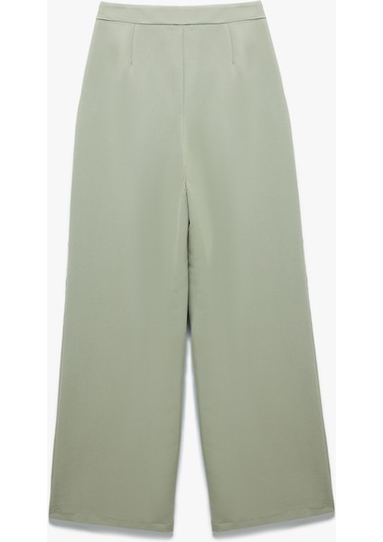 Rahat Kesim Cepli Pile Detaylı Modal Kumaş Karışımlı Palazzo Pantolon fiyatları