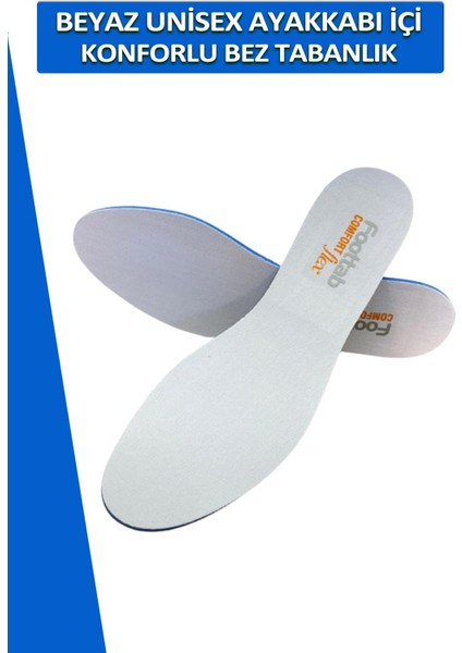 Foottab Yumuşak Bez Tabanlık Kadın Erkek Spor Ayakkabı Tabanlığı