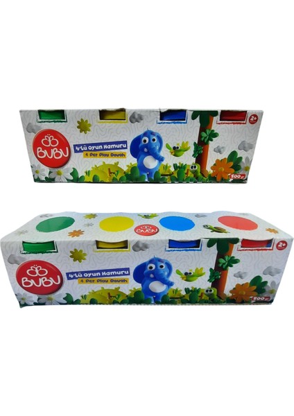 4 Lü Oyun Hamuru 500 gr ( 2 Adet )