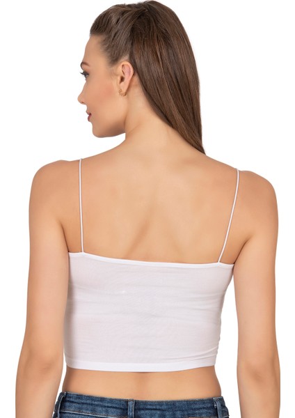 Özkan 27370 Kadın Modal Pamuklu Likralı Esnek Rahat Vücuda Oturan Spagetti Askılı Örme Crop Atlet fiyatları