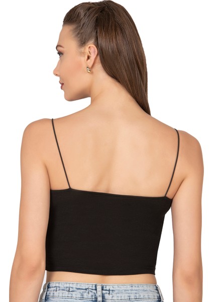 Özkan 27370 Kadın Modal Pamuklu Likralı Esnek Rahat Vücuda Oturan Spagetti Askılı Örme Crop Atlet fiyatları