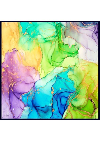 Armine Sport Twill Eşarp - 8005-16 Lila Mavi