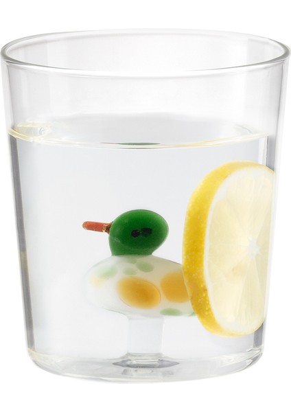 Violet Borosilikat Cam Bardak - Yeşil - 350 ml