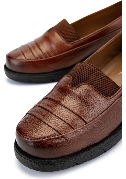 Kadın Deri Koyu Taba Casual Ayakkabı 1095 0121 Bn Ayk Y25 K.taba fırsatları