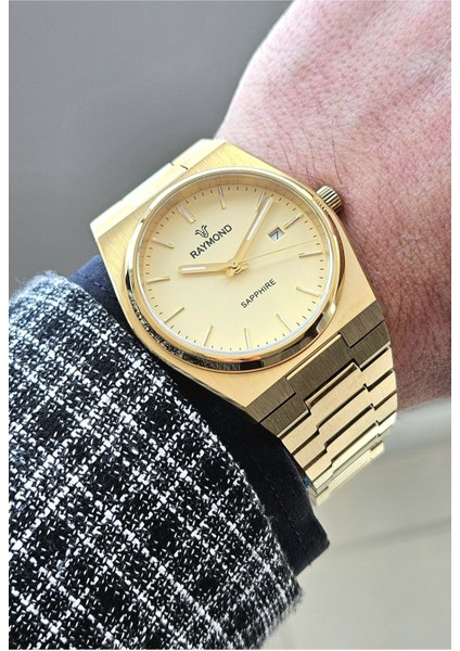 RYM-280270 Raymond Erkek Kol Saati - Paslanmaz Çelik ve Safir Cam - 2 Yıl Garanti