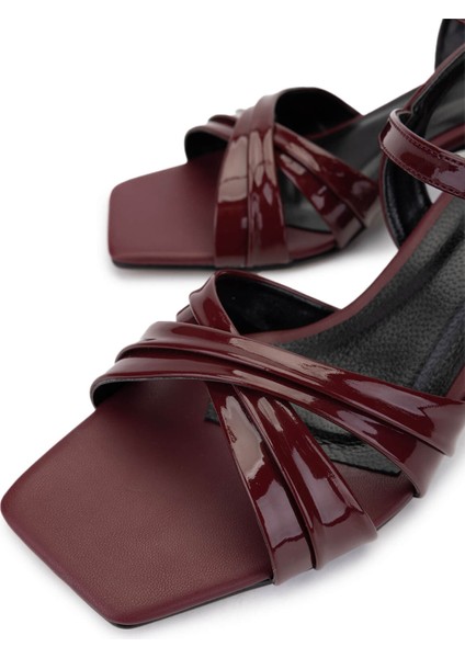 Kadın Vegan Bordo Rugan Topuklu Ayakkabı 1134 5060 Bn Ayk Y25 Bordo Rgn modelleri