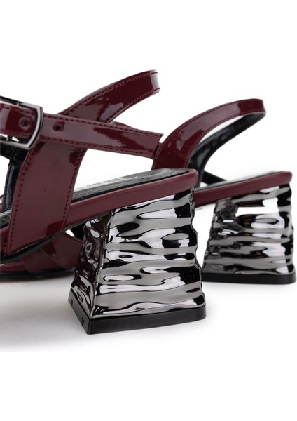 Kadın Vegan Bordo Rugan Topuklu Ayakkabı 1134 5060 Bn Ayk Y25 Bordo Rgn fırsatları
