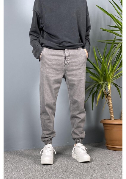 Paçası Lastikli Boyfriend Jogger Kot Pantolon modelleri