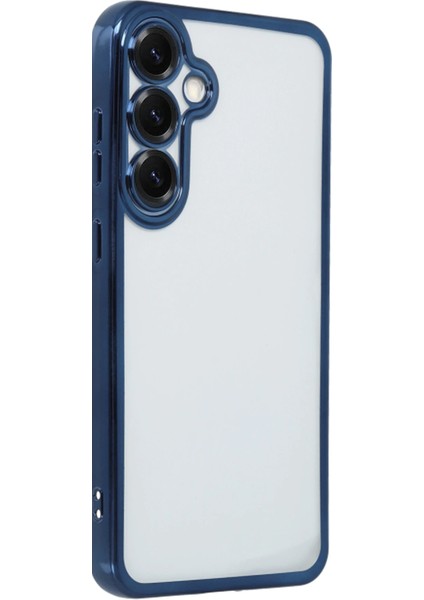 Samsung Galaxy S25 Plus Kılıf Razer Lensli Silikon - Lacivert Nrmsa