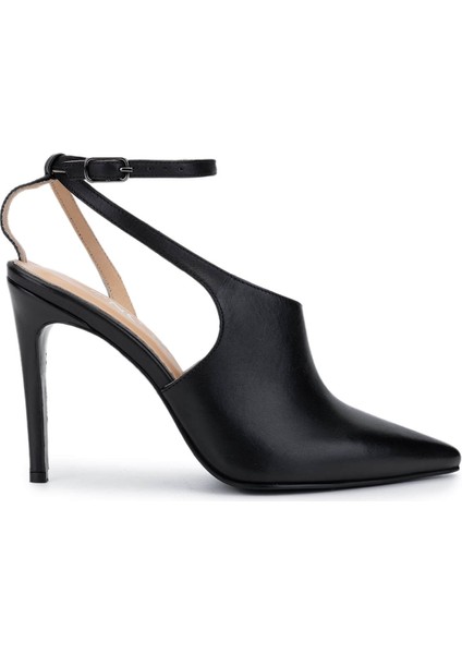 Kadın Deri Siyah Topuklu Ayakkabı 594 6127 Bn Ayk Y15 Sıyah