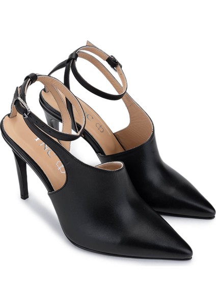 Kadın Deri Siyah Topuklu Ayakkabı 594 6127 Bn Ayk Y15 Sıyah fiyatları