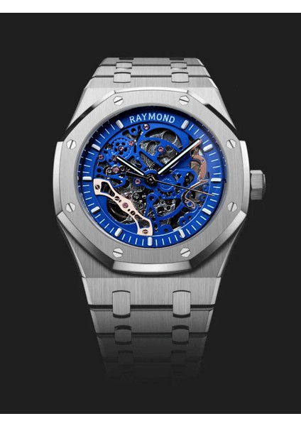 RYM-1012 Raymond Otomatik Erkek Kol Saati - Safir Cam ve Paslanmaz Çelik - 2 Yıl Garanti fiyatları
