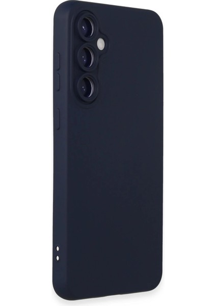 Samsung Galaxy S24 Plus Kılıf Nano Içi Kadife Silikon - Lacivert Nrmsa