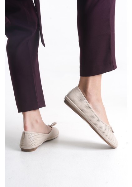 202 Bej Comfort Casual Kadın Babet fırsatları