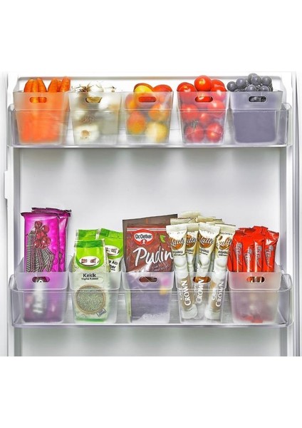 6 Adet Buzdolabı Kapak Raf Düzenleyici, Mutfak Banyo Çekmece Içi Mini Organizer Kutu 6’lu Set modelleri
