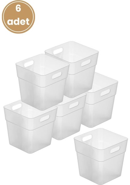 6 Adet Buzdolabı Kapak Raf Düzenleyici, Mutfak Banyo Çekmece Içi Mini Organizer Kutu 6’lu Set indirimleri