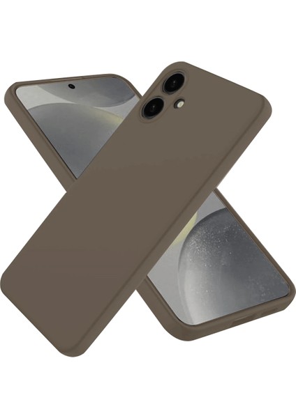 Samsung Galaxy A06 Kılıf First Silikon - Kahverengi Nrmsa