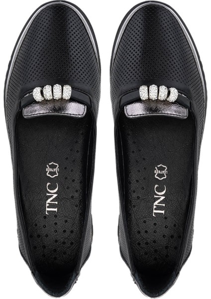 Kadın Hakiki Deri Siyah Comfort Ayakkabı 766 2030 Bn Ayk Y25 Sıyah/antrasıt indirimleri