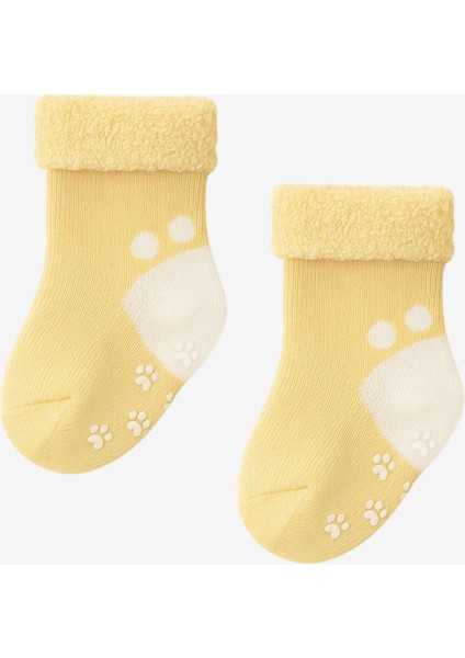 Kız Bebek 3'lü Havlu Soket Çorap Pembe-Beyaz-Sarı fiyatları