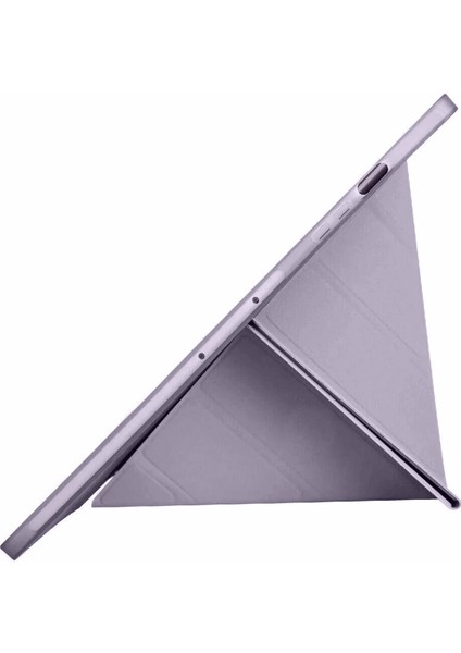 Samsung Galaxy X610 Tab S9 Fe Plus 12.4 Kılıf Kalemlikli Mars Tablet Kılıfı - Açık Mor Nrmsa