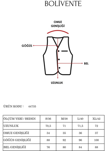 Kadın V Yaka Astarlı Düğmeli Keten Yelek