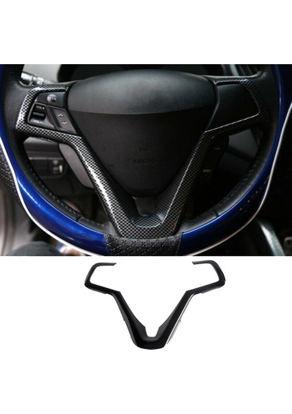 Karbon Fiber Araba Direksiyon Düğmesi Paneli Kapak Trim Için Hyundai Veloster 2011-2017 Dekorasyon Aksesuarları (Yurt Dışından) fırsatları