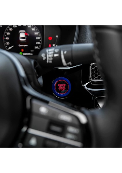 11TH Honda Civic 2022 Için Klima Hacmi Ac Topuzu Kapağı Motor Çalıştırma Düğmesi Anahtarı Kapağı Trim Halka Aksesuarları, Mavi (Yurt Dışından) fiyatları