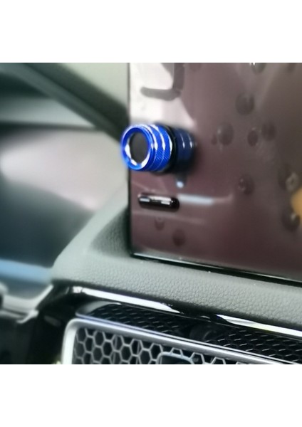 11TH Honda Civic 2022 Için Klima Hacmi Ac Topuzu Kapağı Motor Çalıştırma Düğmesi Anahtarı Kapağı Trim Halka Aksesuarları, Mavi (Yurt Dışından) indirimleri