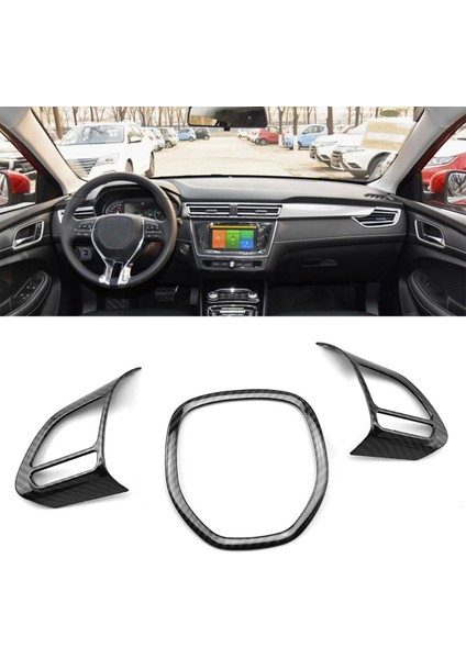 Adet Roewe Ei5 I5 I6 2018-2020 Araba Karbon Fiber Direksiyon Paneli Kapak Trim Dekorasyon Çerçeve Etiket (Yurt Dışından) indirimleri