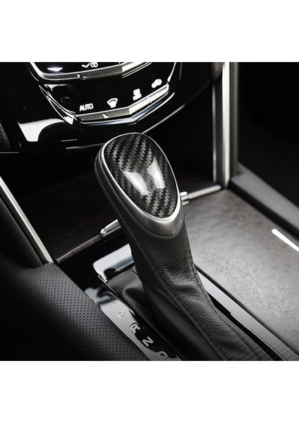 Cadillac Ats Xts 2013-2019 Araba Vites Topuzu Kapağı Sticker Trim Iç Aksesuarlar Için Gerçek Karbon Fiber (Yurt Dışından) fiyatları