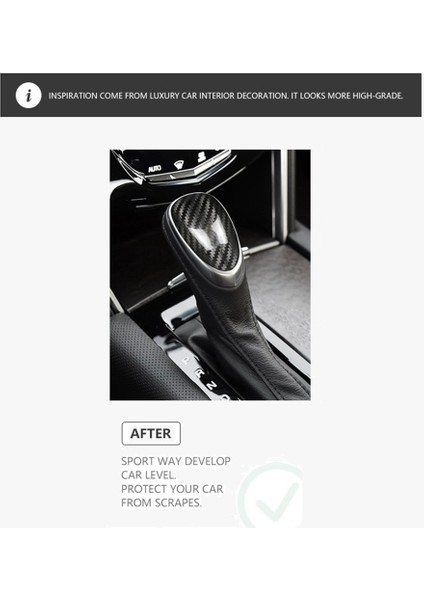 Cadillac Ats Xts 2013-2019 Araba Vites Topuzu Kapağı Sticker Trim Iç Aksesuarlar Için Gerçek Karbon Fiber (Yurt Dışından) modelleri