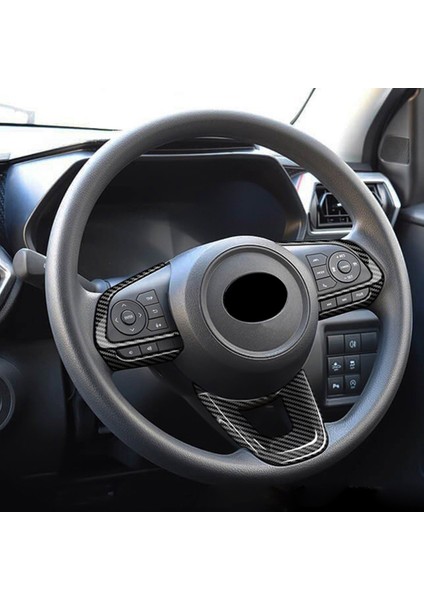 3 Adet/takım Karbon Fiber Araba Direksiyon Dekorasyon Kapak Trim Etiket Toyota Raize 200 Serisi Için 210A 2021 Veloz 2022 (Yurt Dışından) fiyatları