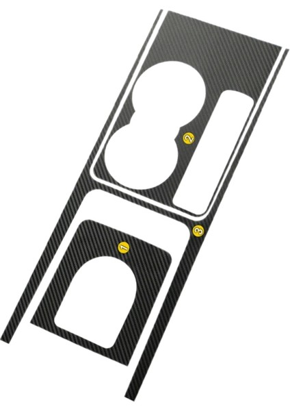 Araba Aksesuarları Su Camı ve Dişli Karbon Fiber Etiket Kapak Araba Styling Için Jaguar F-Pace X761 (Yurt Dışından)