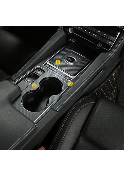 Araba Aksesuarları Su Camı ve Dişli Karbon Fiber Etiket Kapak Araba Styling Için Jaguar F-Pace X761 (Yurt Dışından) fiyatları