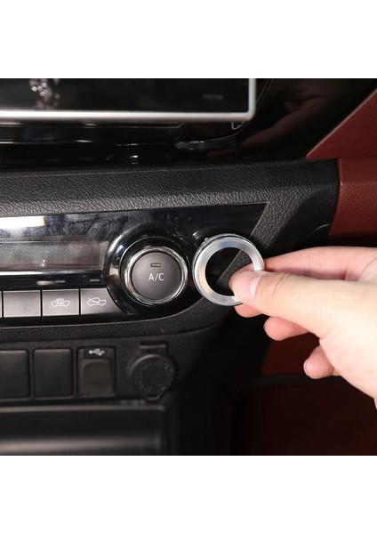 Araba Dikiz Aynası Ayarı, Ses Düğmesi Kapağı Trim, Toyota Hilux 2015-2021 Için Klima Düğmesi Kapağı (Gümüş) (Yurt Dışından) modelleri