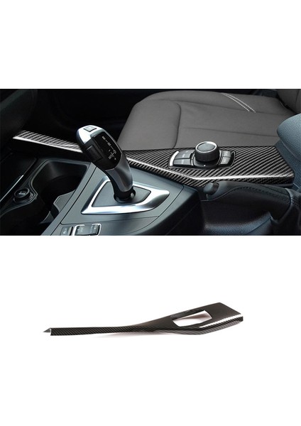 Karbon Fiber Multimedya Düğme Paneli Kapak Etiket Bmw 1 Serisi F20 F21 116I 118I 12-18 2 Serisi F22 F23 (Yurt Dışından) indirimleri