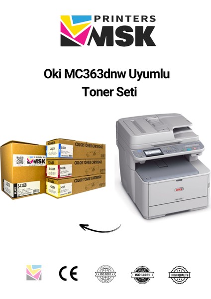Oki MC363DNW Uyumlu Toner Seti