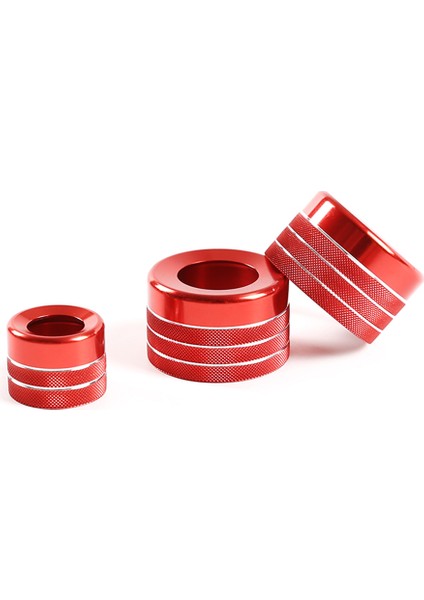 Araba Klima Ses Ayar Düğmesi Kapağı Trimi-Bmw X5 X6 E70 E71 F15 F16 2014-2018 (Kırmızı) (Yurt Dışından)