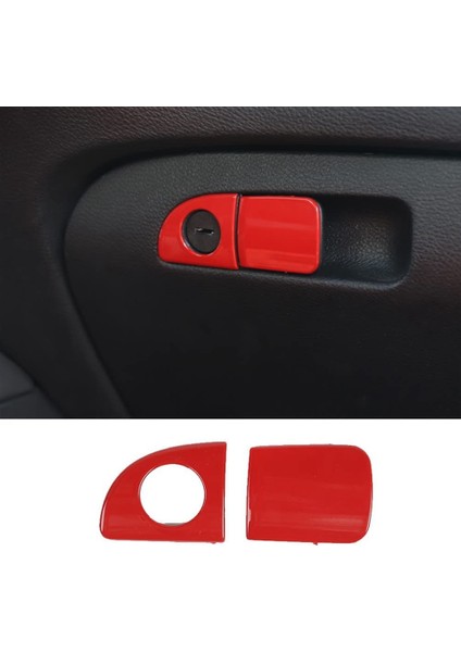 Yardımcı Pilot Saklama Kutusu Anahtarı Kapağı Havasız Ortam Kabini Kolu Trim Dodge Challenger 2015-2021 Şarj Cihazı 2010+, Kırmızı (Yurt Dışından) fiyatları