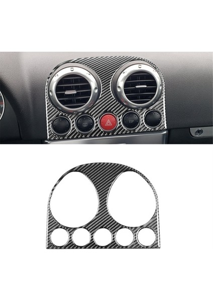 Audi Tt 8n 2001-2006 Için Karbon Fiber Merkezi Kontrol Hava Menfezi Kapağı Döşeme Çıkartmaları Sticker Iç Aksesuarlar (Yurt Dışından) indirimleri