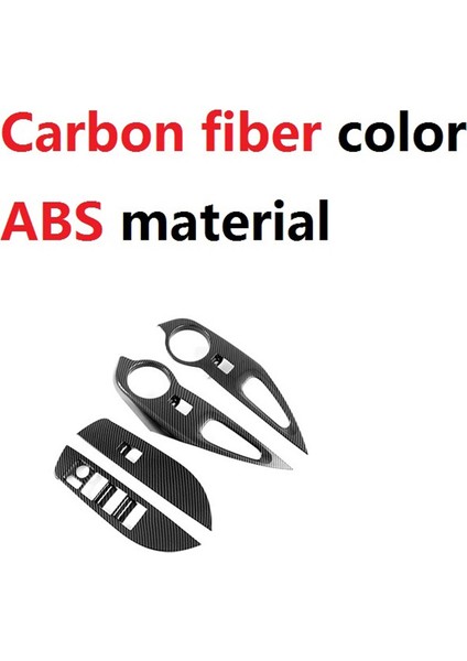 Toyota Corolla Cross 2020 2021 Için Araba Karbon Fiber Kapı Pencere Kaldırma Anahtarı Paneli Kapak Trim Aksesuarları, Sürücü Sağ (Yurt Dışından) indirimleri