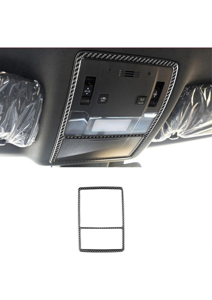 Araba Ön Tavan Okuma Lambası Trim Kapak Sticker Lexus Rx 2016-2019 Yumuşak Karbon Fiber Tavan Lambası Dekoratif Çerçeve (Yurt Dışından) fırsatları