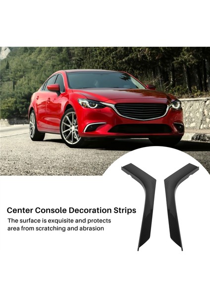 Land Rover Range Rover Evoque 2012-2018 Için Araba Karbon Fiber Tahıl Merkezi Konsol Dekorasyon Şeritleri (Yurt Dışından) indirimleri