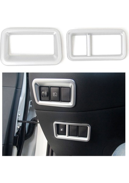 Araba Sis Lambası Anahtarı Far Anahtarı Düğme Kapağı Trim Etiket Toyota C-Hr Chr 2016-2020 Aksesuarları Lhd, Gümüş (Yurt Dışından) fiyatları